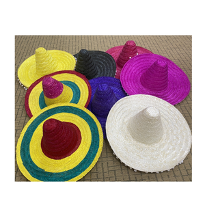<b>Decorative</b> Straw Hat Mexican Straw Hat Vietnam Export With Variety of Fun Color Options - Product Image 5