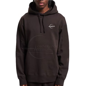 เสื้อฮู้ดลำลองแบบสวมหัวของผู้ชายผ้าฝ้าย100% กำหนดสีได้เองสำหรับฤดูหนาว - Product Image 1