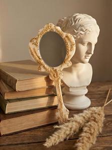 Resin Hand Mirror with Smooth Glossy Finish Perfect for Daily Use Makeup or Decorative Purposes Adding Stylish touch - Product Image 6