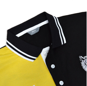 Cotton Breathable Plus Size Embroidered Logo Mens for <b>Shirt</b> <b>Royal</b> <b>Blue</b> Button Short Sleeve Panel Design - Product Image 6