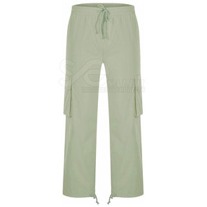 กางเกงสเวตเตอร์คาร์โก้เอวน้ำหนักเบาสีพื้นใส่สบายปรับแต่งโลโก้ได้ตามต้องการ - Product Image 2