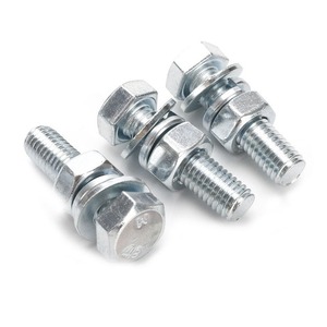 Tornillo y Tuerca Hexagonales de Acero Inoxidable 316 Grado 6, Recubiertos de Zinc, ANSI/ASME B 18.2.1 - Product Image 1