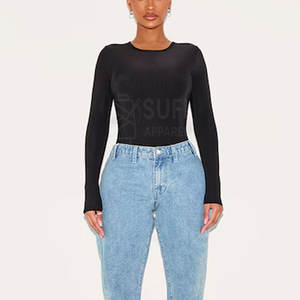 Body sin Mangas para Mujer, Estilo Minimalista, Invierno, Color Sólido, Material Spandex/Algodón, Elegante, Cómodo, Ajuste Ceñido, Uso Diario Informal - Product Image 6