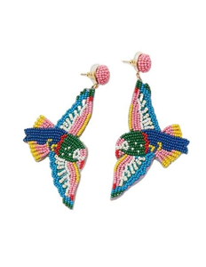 High Quality New <b>Bird</b> Design Multi Color Earring Handmade Beaded Embroidery Beautiful Stylish Fancy Trendy Luxury From India - Product Image 1