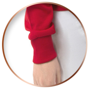 Casual Women's Winter Coat in Plus Size Cotton & Knitted Fabric Long Sleeves & Hood with <b>Zipper</b> Pulsed Style Logo on Back - Product Image 5