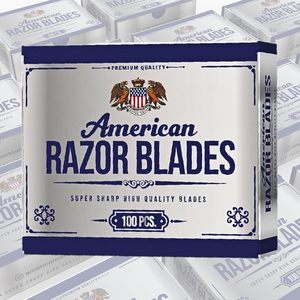 Cuchillas de Afeitar Americanas de un Solo Filo Ultra Afiladas, Paquete de 100, Recambios de Cuchillas Rectas de Acero Inoxidable, Precisión Profesional, Venta al por Mayor - Product Image 3