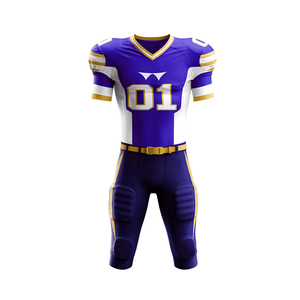 Nouvel arrivage de pantalons et maillots de football américain pour hommes adultes jeunes avec impression par sublimation au design personnalisé - Product Image 2