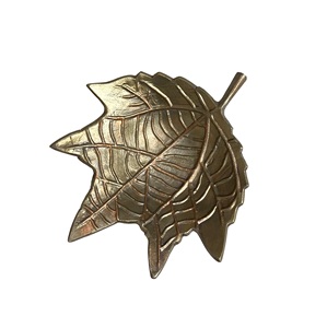 ใบเมเปิ้ลรูปร่างชามเสิร์ฟโลหะคุณภาพสูงวันที่เสิร์ฟชามสําหรับบ้านตารางอาหารผลไม้เสิร์ฟใช้ - Product Image 1