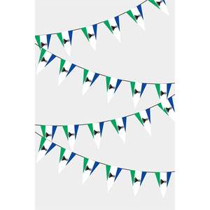 Drapeau triangulaire du Lesotho - Fanion de style guirlande - Product Image 1