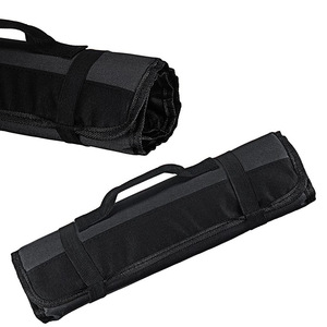 Bolsa Enrollable para Cuchillos de Chef, de Lona y Cuero, Resistente a Olores, Plegable, Cómoda, Organizador de Cubiertos de Cocina, Almacenamiento Duradero - Product Image 3