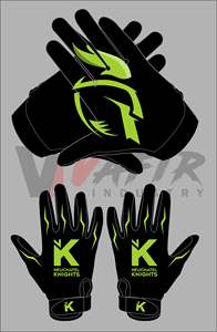 Gants de football de conception d'équipe personnalisée 2022 gants de football collants gants de football américains doux et confortables - Product Image 2