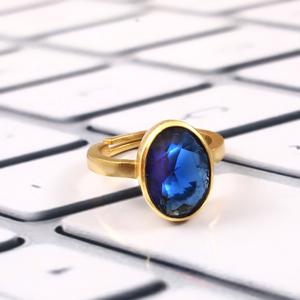 Anillo bohemio de Plata de Ley 925 para mujer, zafiro de imitación, ajuste de bisel clásico, regalo de aniversario para fiesta de boda a granel - Product Image 6