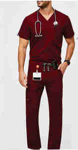 Uniforme médical de haute qualité à manches courtes gommages femmes et hommes uniforme d'hôpital costume d'infirmière médicale - Product Image 2