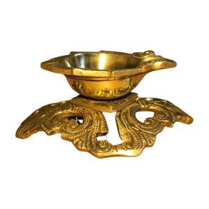 Latón Diya para Puja latón Kuber Deep Vilakku diario/festivo adoración hogar templo decoración Diwali inauguración boda - Product Image 2