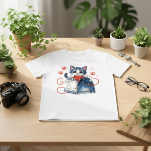 T-Shirt Unisex Oversize Personalizzata in Cotone 210GSM con Stampa DTG Frontale Logo Rose 100% Cotone - Product Image 3