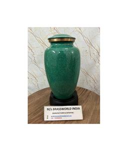 Venta caliente de aluminio para adultos Urna de cremaciones funerarias para cenizas humanas Diseño clásico Esmalte Impreso Urna de cremaciones - Product Image 5