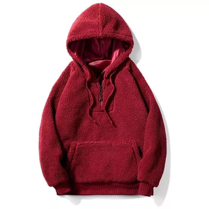 2025 Men's Premium Casual Cotton <b>Sherpa</b> <b>Hoodies</b> Hot Selling Designer Embroidered Plus Size Hooded Collar for Autumn Season - Product Image 1