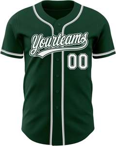 Maillot de baseball personnalisé uniforme d'équipe de broderie boutonné chemise sublimée matériel sergé nom numéro jeunesse maille séchage rapide - Product Image 4