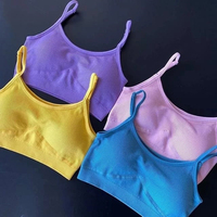 Conjunto Deportivo de Yoga para Mujer, Talla Grande, Cintura Alta, Sin Costuras, con Tirantes Cruzados, Transpirable y de Secado Rápido