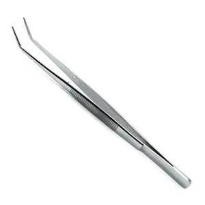 Pinzas Dentales Profesionales de Acero Inoxidable, Punta Curva, Equipo Dental Manual, Terapia Oral, CIRÚRGICO - Product Image 1