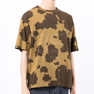 T-shirts 100% coton pour hommes en vrac impression personnalisée Logo col rond décontracté tous les jours mode t-shirt mode hommes coton t-shirts - Product Image 3