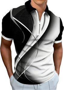 Polo de algodón ajustado para hombre, camiseta informal transpirable de manga corta con logotipo bordado personalizado, polo con contraste de color - Product Image 3