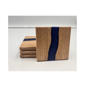 Posavasos de resina de madera personalizado, el mejor precio, para el hogar Decoración de mesa, posavasos de madera para Bar, vino, bebidas, mesa, uso - Product Image 3