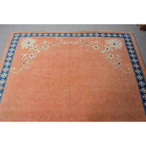 Tapis en Laine Vintage Turc 6x8'3ft Orange et Noir Classique Motif Couloir Rectangle Grande Surface pour Chambres Adolescentes - Product Image 5