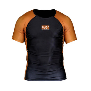 Venta al por mayor Bjj Poliéster Spandex Sublimación personalizada Rash Guards Elásticos Bjj Rash Guards que protegen la piel de los rayos UV, erupciones - Product Image 3