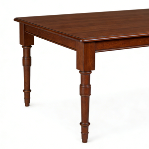 Pied de table à manger en bois massif personnalisable - Dimensions/designs personnalisés, pieds de meubles en bois de caoutchouc pour pied de bureau - Product Image 2