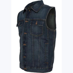 Gilet en jean pour homme, qualité supérieure, design unique OEM, respirant, coupe ajustée, look décontracté, vêtement d'extérieur, gilet en jean pour homme - Product Image 3
