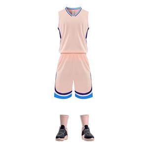 Uniforme réversible de basket-ball en maille, vente en gros d'uniforme vierge de basket-ball d'équipe, service OEM à séchage rapide, vente en gros de haute qualité - Product Image 3