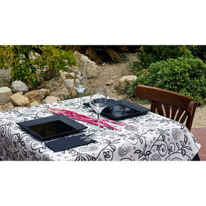 Mantel de Papel Profesional con Estampado Cachemir Blanco 100x100cm, Venta al por Mayor B2B - Product Image 1