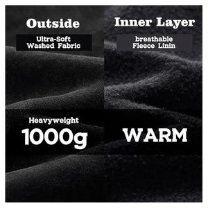 Customized High Quality Acid Wash Sun Faded Cotton Polyester Men's Zip Hoodies Oversized Washed Tech Fleece <b>Enzyme</b> Winter - Product Image 6