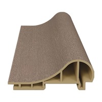 Profilé décoratif incurvé moderne en fibre de bambou imperméable de 80 mm pour panneaux muraux et plafonds de salon et d'hôtel