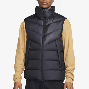 Latest New Product OEM Custom Design Warm Windproof Sleeveless Vest Down Jackets 2024 High Quality Customized Men's Puffer Vest