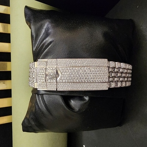 Relojes de Diamantes de Moissanita de Acero Inoxidable DOPE JEWELLS Premium, Movimiento Japonés ETA, Diámetro de Caja de 41 mm, Diseño de Lujo y Moda - Product Image 2