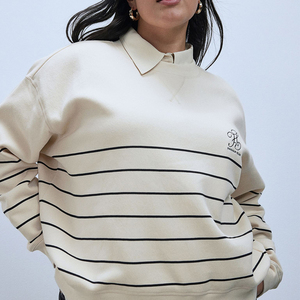 Nouveau design automne hiver plaine femme sweats lâche mode pull surdimensionné femmes col rond sweat - Product Image 2