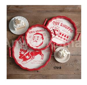 Assiette à salade décorative en aluminium de style unique haut sur demande avec brillant poli - Product Image 4