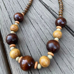 Haute qualité nouveaux accessoires de bijoux de mode collier en bois collier fabriqué à la main pour les femmes de l'inde - Product Image 1
