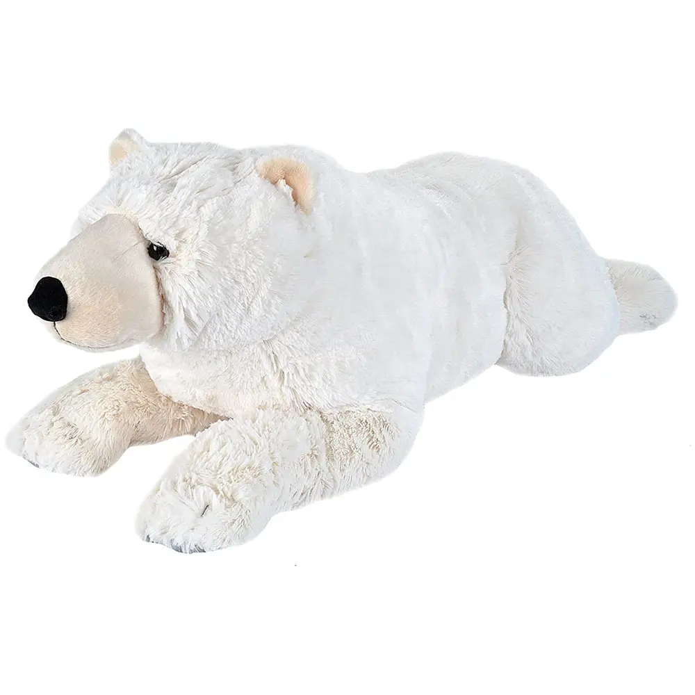 Wild Republic Cuddlekins Jumbo Polar Bear Stuffed Animal Plush Toy 30 Inches Friendly Gifts for Kids