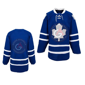 Camiseta de hockey sobre hielo sublimada para hombre, camiseta de hockey sobre hielo OEM personalizada, camiseta de hockey sobre hielo cómoda y transpirable - Product Image 4