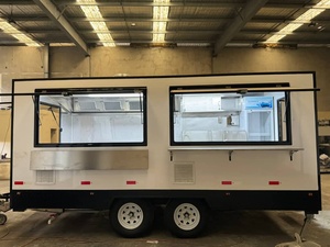 Remorque alimentaire de qualité supérieure en acier inoxydable, remorque alimentaire remorquable pour la restauration rapide, les collations, les hot-dogs, les bonbons, les chips, la crème glacée, bar mobile - Product Image 5