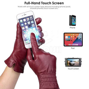 2025 gants en cuir à doigts complets personnalisés gants de mode d'hiver pour une utilisation en plein air gants en cuir à taux de gros - Product Image 3