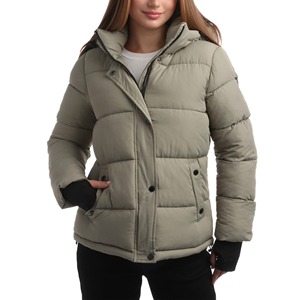 Blouson matelassé d'hiver tendance pour homme, coupe standard, idéal pour la randonnée en extérieur, avec logo personnalisé, coupe-vent, imperméable, style urbain. - Product Image 5