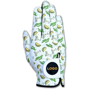 Guantes de Golf de Cuero OEM de Primera Calidad, para Mano Izquierda, Deportivos, Cómodos, con Logotipo Personalizado, Tallas Personalizadas - Product Image 1