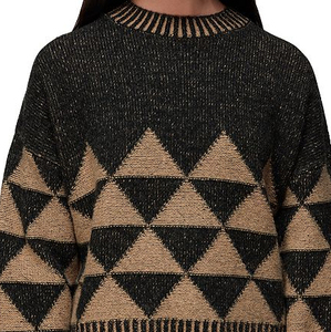 Suéteres de Invierno Casuales para Mujer de Primera Calidad, Lana/Algodón, Transpirables, Ajuste Holgado, Tejidos, Venta al por Mayor - Product Image 5