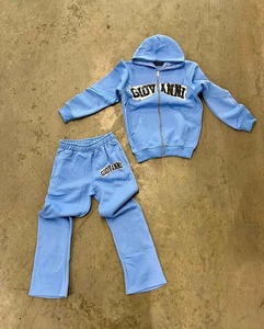 Conjunto de Chándal Personalizado para Hombre 2026, Pantalones Deportivos Anchos con Lavado Ácido y Sudaderas con Capucha, Conjunto de Dos Piezas, Chándales Unisex de Gran Gramaje - Product Image 4