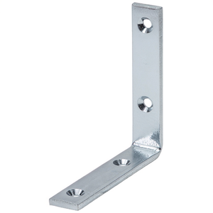 Support d'angle en acier zingué bleu robuste VORMANN, longueur 120 mm, largeur 20 mm, épaisseur 5 mm, diamètre du trou 6 mm, lot de 10 - Product Image 3