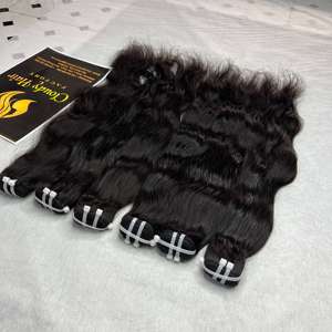 Extensions de cheveux naturels vietnamiens bruts de qualité supérieure, invisibles, à bandes adhésives, ondulés, double épaisseur, 100g, directement de l'usine - Product Image 2